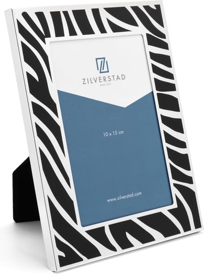 Zilverstad - Fotolijst Zebra 10x15 - verzilverd