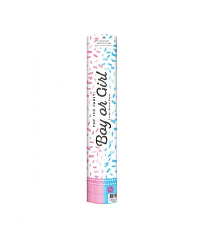 Confetti shooter 40 cm - Gender reveal girl paperv