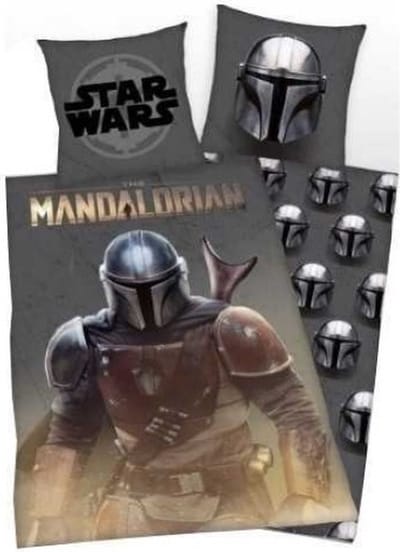 Star Wars dekbedovertrek - eenpersoons - Starwars the Mandalorian dekbed - 140 x 200 cm. 1 persoons