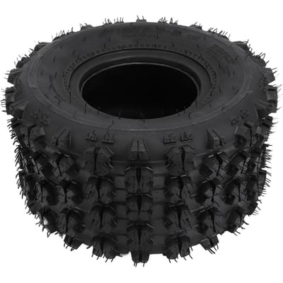 Pneu ATV 8 Pouces Caoutchouc Sans Chambre à Air Pneu de Remplacement 18x9.50‑8 Pneu de Tondeuse à Gazon pour UTV Go Kart Voiturette de Golf Jardin Tondeuse à Gazon black