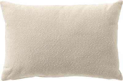 Dutch Decor JULIO - buitenkussen 40x60 cm - waterafstotend en uv-bestendig - Marshmallow - wit