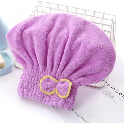Nieuwe Hoge Dichtheid Haar Hoed Douchemuts Koraalfluweel Haardoek Haar Turban Sneldrogende Handdoek Zachte Absorptie Water pink