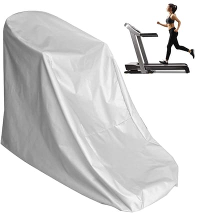 Loopmachinehoes - Afdekking loopband - Bescherming fitnessapparatuur - UV-bescherming en waterdicht - 168 x 75 x 135 cm - Zilver