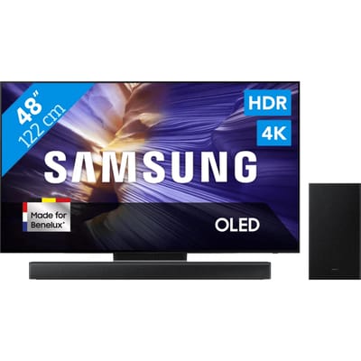 Samsung 48" OLED S90F (2025) + Samsung HW-B66CF Zwart