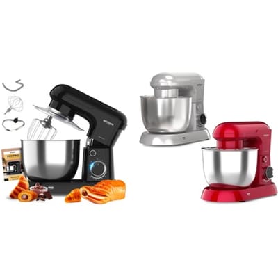 Keukenmixer met kom: Zwart