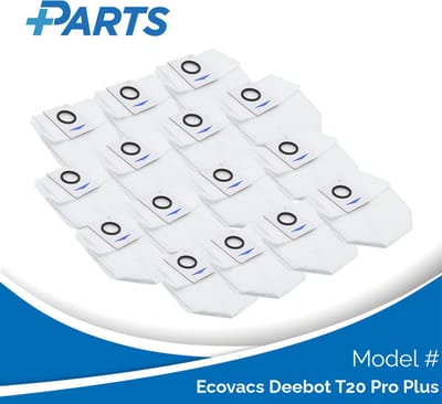 Ecovacs Deebot T20 Pro Plus Stofzakken (15 Stuks, Plus.Parts® alternatief voor D-DB03-0003)