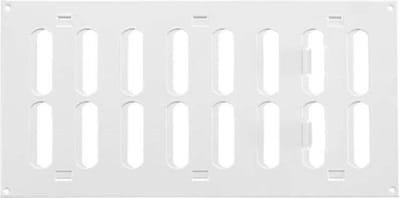 Europlast Metalen rooster verstelbaar 300x150mm wit - MR3015R - RAL9016