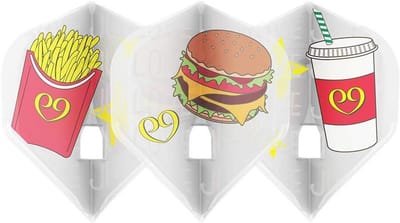 Dartpijlen Flights Standaard Vorm N9 Fast Food Set Duurzaam