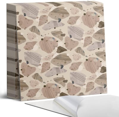 Coloray Plaktegels - Abstracte steenvormen Portugese Tegels - 30 cm x 30 cm - Beige Plaktegels - 9 stuks - Vierkant PVC Tegels - Plaktegels Keuken - Zelfklevende Vloertegels - Vinyltegels Vloer Zelfklevend - Zelfklevende Tegels