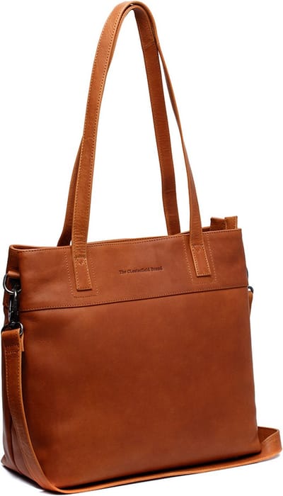 Chesterfield Nola Waxed Pull Up Shopper - Cognac