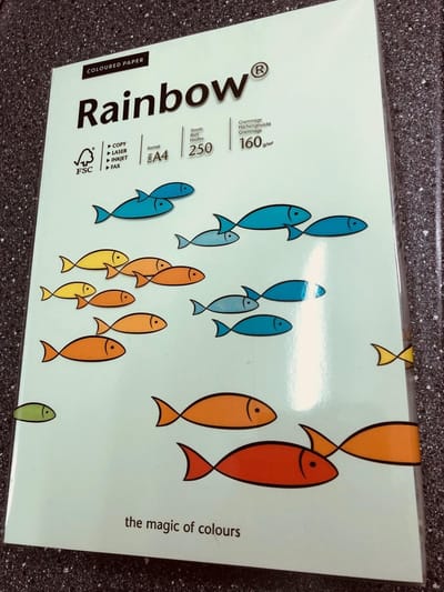 Rainbow Color paper 160gram Kleur 72 Light green
