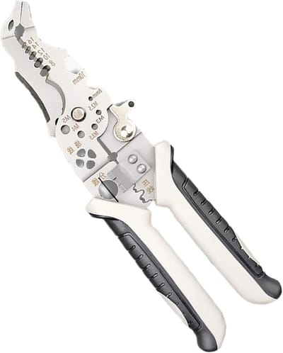 Elektrische draadstripper - Kabelschaar tang - Thuis onderhoud - Opvouwbaar ontwerp - 21 cm - Zilver