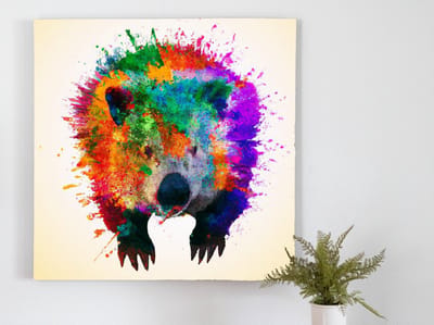 Woeful wombat | Woeful Wombat | Kunst - 75x75 centimeter op Forex | Foto op Forex