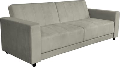 Allie II-Slaapbank - 3-zits - Taupe Fluweel