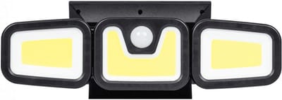 led solar bouwlamp + sensor - 100 led werklamp - ledlamp - buitenlamp - kmr