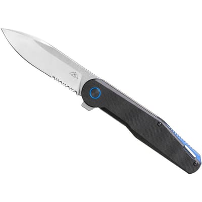 Black Eagle Sahara Midnight Black – Zakmes – Gedeeltelijk gekarteld – Outdoor – Bushcraft