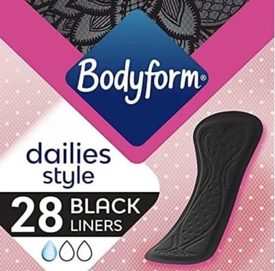 Inlegkruisjes - Dameshygiëne - Dagelijkse Frisheid - Body Shape Pasvorm - 4 x 28 Stuks - Zwart