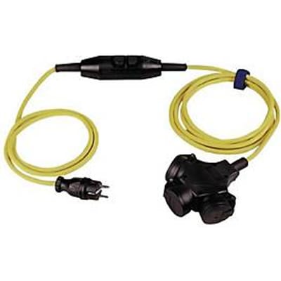 Verlengsnoer aardingscontact 16 A 230 V 4,5m H07RN-F 3x1,5 mm2 geel IP44