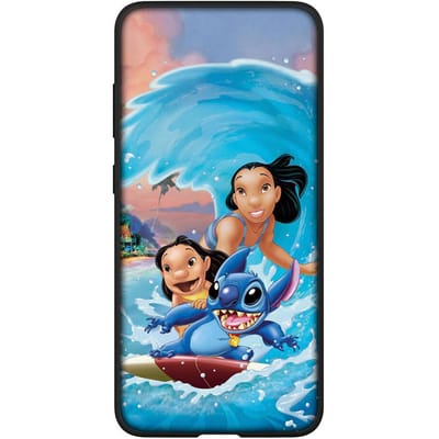 Telefoonhoesje voor Samsung Galaxy S25 S23 S22 S21 S24 Ultra FE A05 A06 A15 A16 A36 A37 A35 A54 A55 A56 A57 A25 A26 A53 A17 Comics Lilo Luxe Stitch Cover for Redmi 15C 173mm Europe bolus