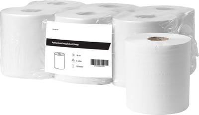 Poetsrol midi recycled wit 2laags