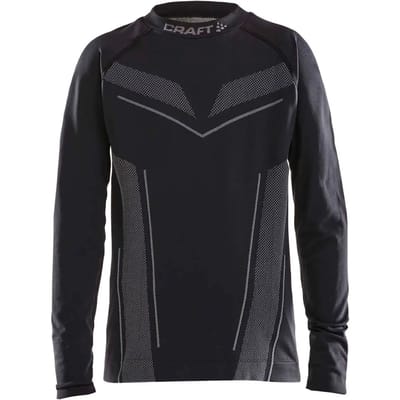 Craft Pro Control Seamless Longsleeve Kinderen - Zwart | Maat: 122/128