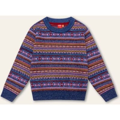 Oilily Kek Trui- maat110/5yr Patriot Blauw