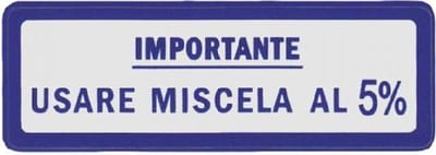 sticker rms voor auto piaggio 610054m001 / blauw / set van 10 nieuw