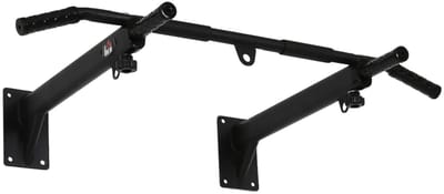 Premium Pull Up Bar - Pull Up Station - Optrekstang voor Wand- of Plafondmontage - 150kg Draagkracht - met Antislip Handgrepen - Thuis Sporten - Fitness Krachttraining - Home workout - Zwart