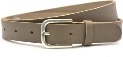 Dames riem Leer- Grijs - Grijze riem - Riemmaat 85 - Totale lengte 100 cm