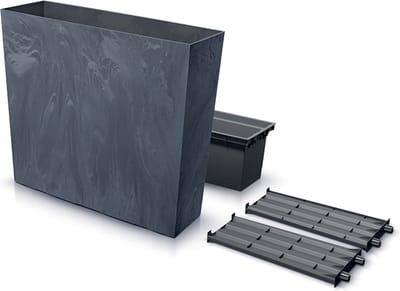 Prosperplast - Bloempot - Urbi Case Beton Effect - Antraciet -