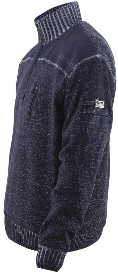 Mascot Frontline Gebreide trui met korte rits 50354-835 - blauwgrijs - S