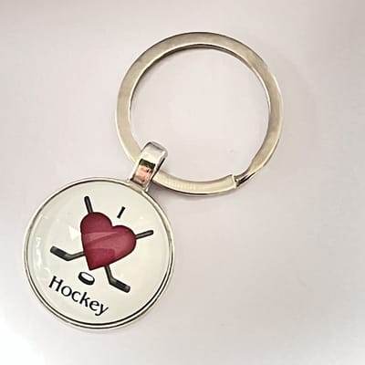 GoedeDoelen.Shop | Sleutelhanger Hockey Heart | Hockey Tashanger | Hockey Sleutelhanger | Sleutel Tashanger | Sporttashanger | Hockey | I Love Hockey | Sport Hanger | Sleutelring