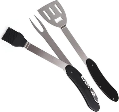 Balvi - Barbecue Multitool - Zwart - 5-in-1 BBQ Gereedschap