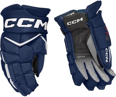 CCM - Jetspeed Ft8 Ijshockeyhandschoenen - Senior - Navy/wit - 14