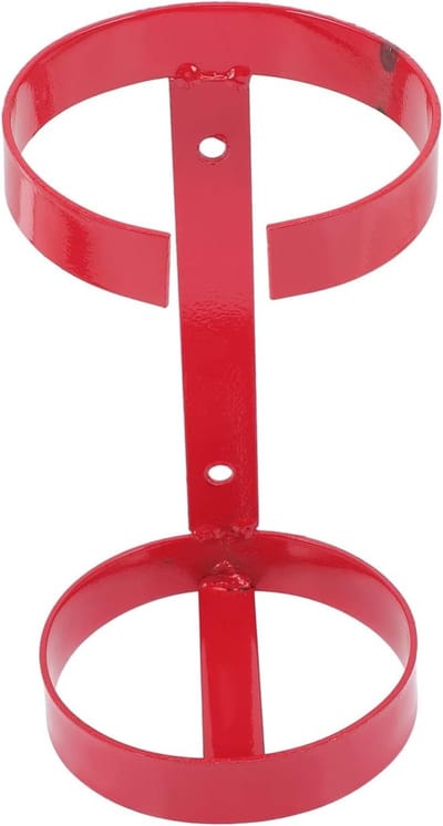 Brandblusser Beugel - Wandhouder - Veiligheid Thuis - Stevig Metaal - 23x12cm - Rood