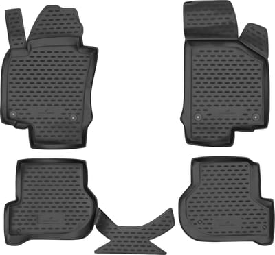Walser Rubberen Voetmatten XTR geschikt voor Skoda Octavia II (Octavia 2) 2004 - 2013