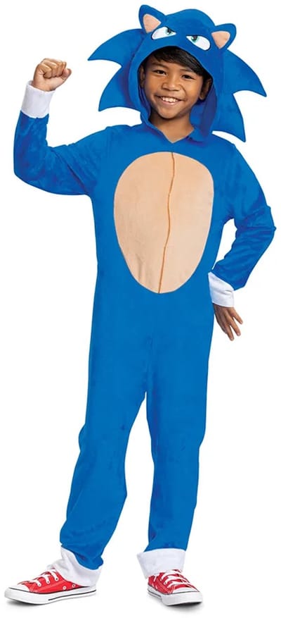 SONIC MOVIE 3 (SEGA), Sonic Movie kostuum Classic, Maat S (4-6 jaar), Jongens