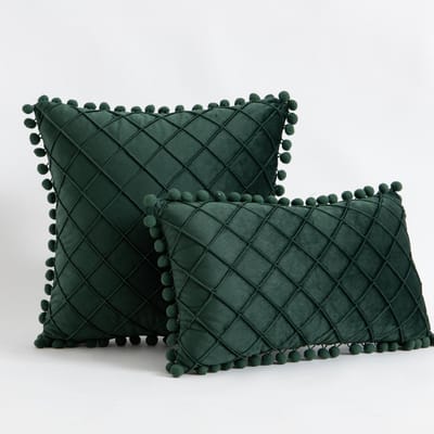 Schattige Pom-poms Kussenhoezen 30x50cm 45x45cm Luxe Gestructureerde Vierkante Kussenhoes voor Bank Slaapkamer Kussensloop Kerstcadeau 30x50cm 1pcs cover gray
