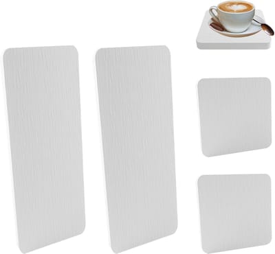 Set van 4 Waterabsorberende Steen, Antislip, Sneldrogend, Diatomiet Mondspoelbekers, Ideaal voor Wasbak, Sponsen, Zeep en Cosmetica