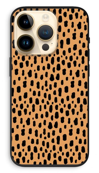 Case Company® - Hoesje geschikt voor iPhone 14 Pro hoesje - Panter - Biologisch Afbreekbaar Telefoonhoesje - Bescherming alle Kanten en Schermrand