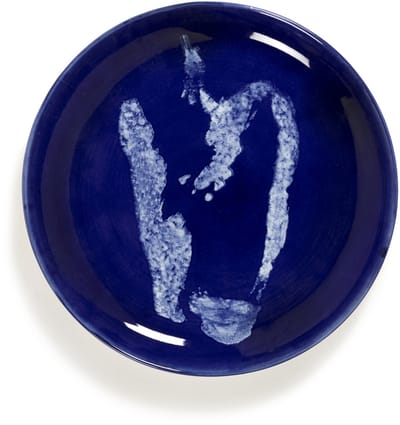 Serax - Ottolenghi Feast - Bord S - Donkerblauw/Wit - 19 Ø - 2 stuks