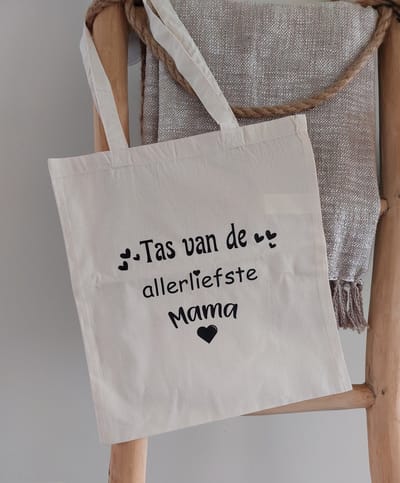Tas - van de allerliefste Mama- Moederdag - Cadeau - Verjaardag - Moeder - Mama