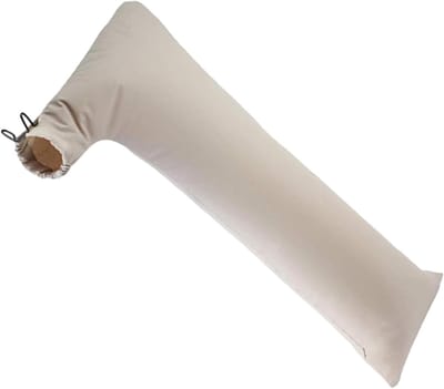 Tafelzaag Stofzak - Stofopvangzak - Werkplaats Schoonhouden - Met Rits - 73.5cm x 23.5cm - Wit