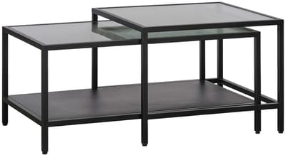 Salontafel Set - Metaal Zwart - 19kg - Bronco