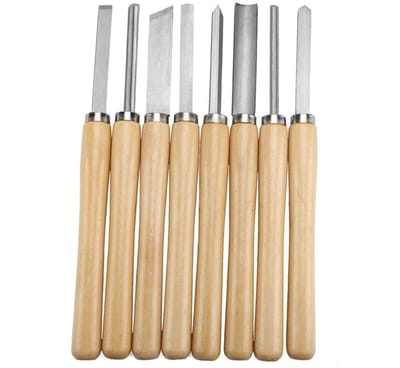 Dailygoods- Beitelset 8 Stuks - Houtsnij Gereedschap - Houtbewerking - Hoogwaardig Staal - Comfortabele Grip - Lichtgewicht en Draagbaar - Houtsnijgereedschap