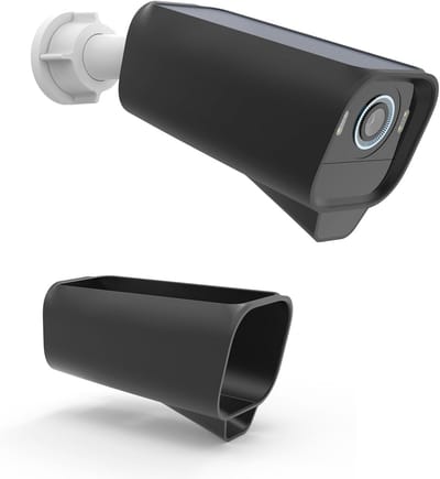 Siliconenhoes - 1 Stuks - Geschikt Voor Eufy S3 Pro-Camera's - Waterdicht - Waterdichte Siliconenhoes - Bewakingscamera's - Waterdicht En UV-Bestendig - Binnen- En Buitengebruik - Zwart