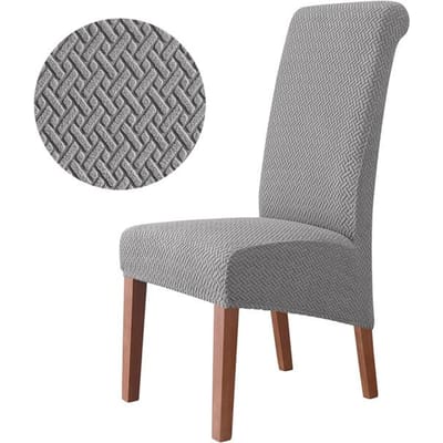 1 Stuk Xl Maat Goedkope Stoelhoes Big Size Lange Rug Europa Stijl Stoelhoezen Voor Restaurant Hotel Party thuis Banket 1 Piece gray