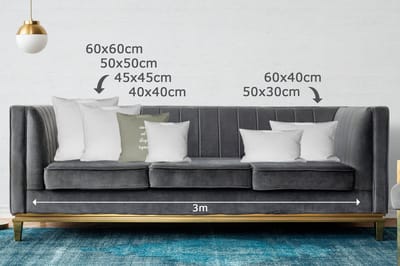 Sierkussens - Kussentjes Woonkamer - 45x45 cm - Spreuken - Cook eat sleep repeat - Quotes