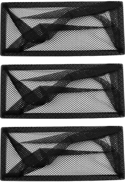 Dailygoods- Luchtventilatiefilter 3 Stuks - Vloer Register Trap Covers - Polyester Gaas - Waterdicht - 4x10 Inch - Eenvoudig te Installeren - Ventilatiescherm