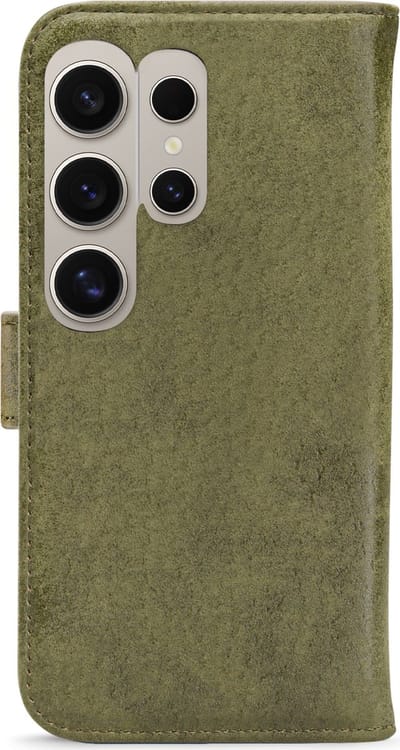 My Style Telefoonhoesje geschikt voor Samsung Galaxy S24 Ultra Hoesje | My Style Flex Wallet Bookcase Portemonnee | Pasjeshouder voor 3 Pasjes | Telefoonhoesje voor Pinpas / OV Kaart / Rijbewijs - Olive | Groen
